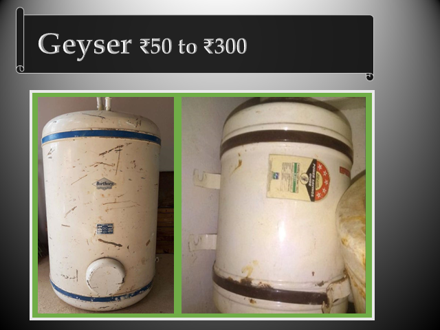 Geyser Scrap in Hyderabad